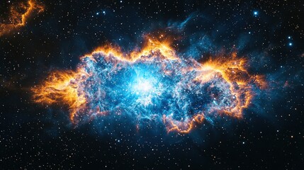 Obraz premium Universe with galaxy, stars and nebulas. Supernova background wallpaper design. Ai generative