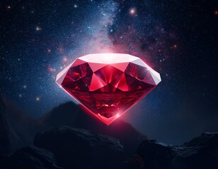 宇宙とレッドダイヤモンド