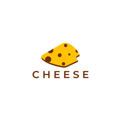 ILLUSTRATION CHEESE LOGO ICON GEOMETIRC TEMPLATE DESIGN VECTOR