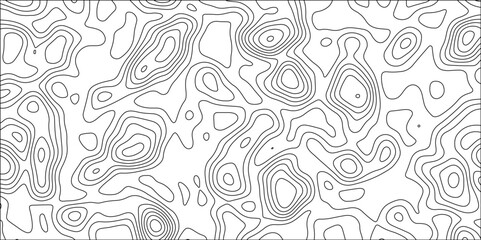 Contour map background. Stylized topographic contour map. Geography scheme and terrain. Topography grid map. Abstract lines or wavy backdrop background. Geographic line mountain relief.