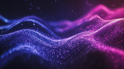 Obraz premium Abstract digital background electromagnetic wave background Innovation digital wave background information technology background The background is the background. gradient wave digital wave banner