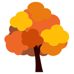 カットイラスト_樹木_秋