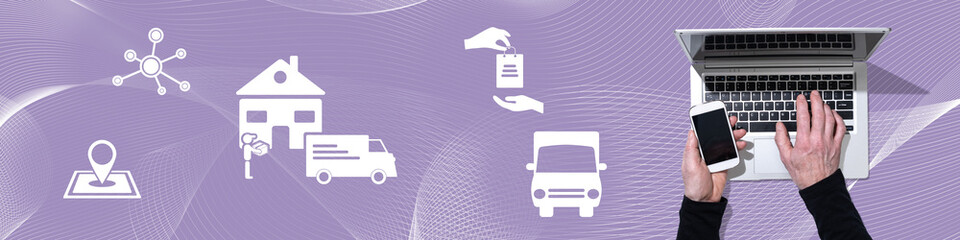 Concept of home delivery