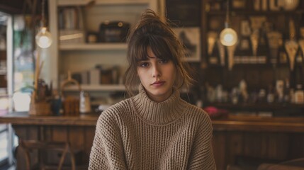 Cozy Cafe Portrait Session