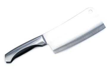 Bone Chopper Knife on white background, Boning knife kitchenware for Chef isolate on white with clipping path.