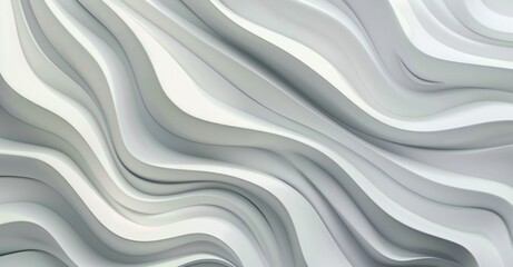 Obraz premium Abstract gray wavy pattern background with smooth curves and texture flowing in a modern artistic design
