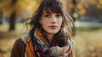 Naklejka premium Autumn Portrait in Nature