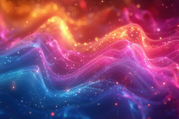 abstract background in colors and patterns for Light Up For Mito