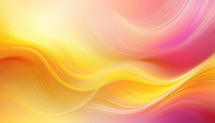 Obraz premium Pink and yellow abstract background with soft lines