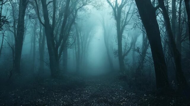 キャンバスドローイング『The forest at night』 キャンバス