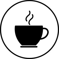 Coffee cup icon. Tea cup vector black flat and line sign isolated on transparent background. Mocha symbol or logo Takeaway concept. Hot drink coffee symbol. Editable stroke for web app