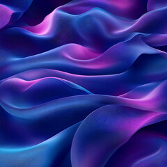 An elegant digital background with gently undulating waves in a triad of soft lavender, cool turquoise.