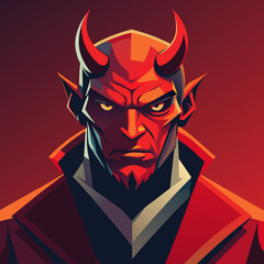 cartoon vector character devil demon