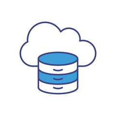 Cloud icon vector stock illustration