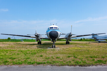 日本航空機製造で開発された国産旅客機 YS-11 （鳥取県境港市）