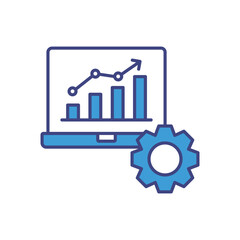 Data Analysis icon vector stock illustration