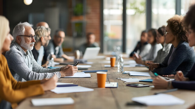 Community meeting discussing local economic recovery - Powered by Adobe