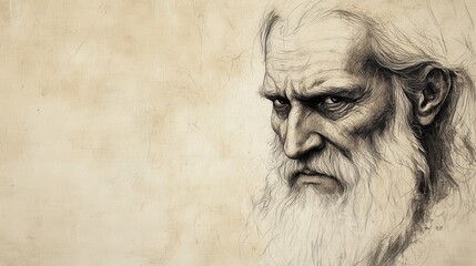 Biblical Illustration of Job&rsquo;s Tearful Reply to Zophar - Longing for a Mediator Between Him and God, Beige Background