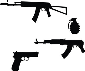 assault rifle illustration