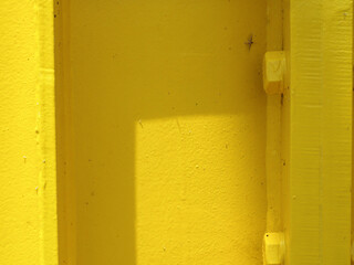 Yellow painted steel structure for building background