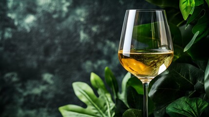 Banner with a glass of wine, winery, grapes, National Wine Day