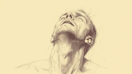 Fototapeta premium Biblical Illustration of Job Raising His Voice, Speaking of Life’s Fleeting Nature and His Desire for Justice Before It’s Too Late, Job’s Final Appeal