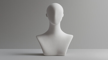 Minimalist White Jewelry Mannequin