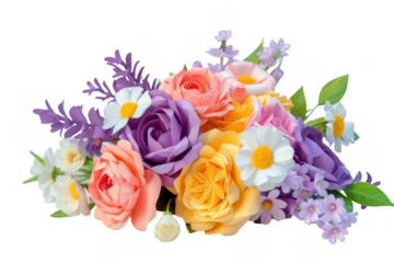 Bouquet of Colorful Paper Flowers