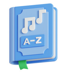 Music book 3D icon