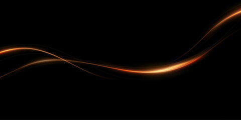 Glowing magic light effect.Vector graphics of neon lines motion.Abstract light lines of motion and speed.	