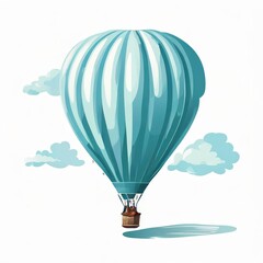 Fototapeta premium the AI Image Generator, abstract background inside colorful hot air balloon