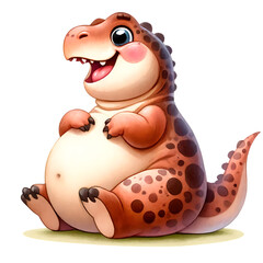 Naklejka premium Funny Dinosaur Sublimation