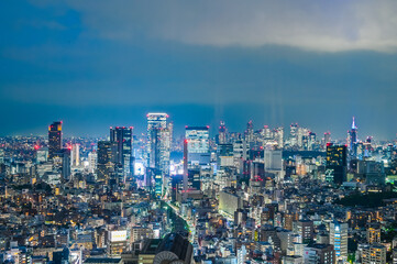 日本の首都東京の夜景