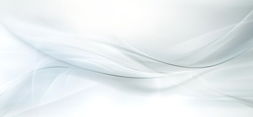 Fototapeta premium Abstract white background with soft lines and curves, featuring a light gray color and a diffused effect, creating an elegant and fluid atmosphere ideal for creative projects and presentations.