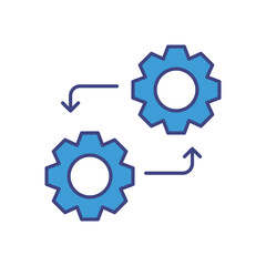 Data Lifecycle icon vector stock illustration