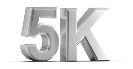 5K Follower 3D Render Silver