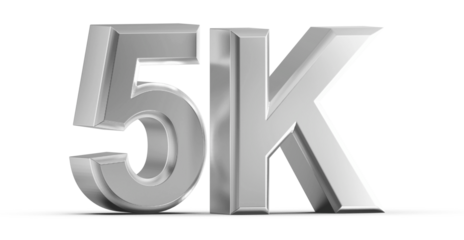 5K Follower 3D Render Silver