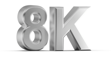 8K Follower 3D Render Silver