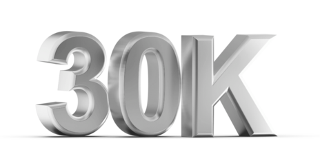 30K Follower 3D Render Silver