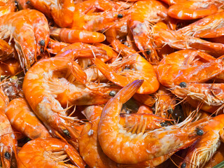 Savor Boiled Shrimp: A Seafood Delight at the Restaurant