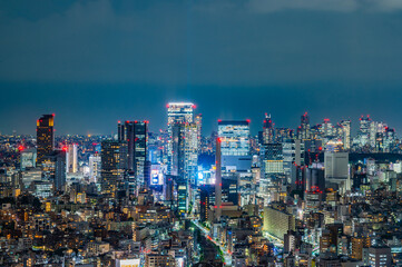 日本の首都東京の夜景