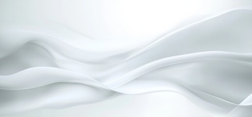 Obraz premium Abstract white background with soft lines and curves, featuring a light gray color and a diffused effect, creating an elegant and fluid atmosphere ideal for creative projects and presentations.