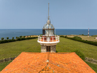 Faro de Punta Galea en Getxo, Vizcaya, Pais Vasco
