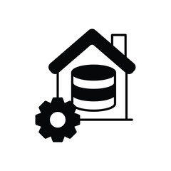 Data Warehouse icon vector stock illustration