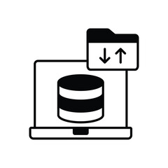 Data Governance icon vector stock illustration