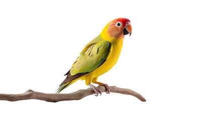 Obraz premium lovebird on isolated transparent background.