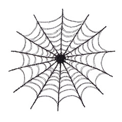 Fototapeta premium Halloween cobweb, halloween-themed, isolated on solid white background
