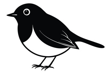 Obraz premium Cute Robin on Vector Illustration Design 