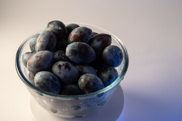 plum fruit bowl rotating