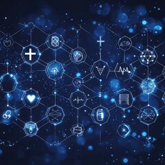 Dark Themed Healthcare Innovation Concept Design